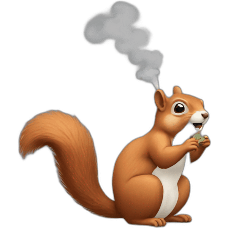 Squirrel Smoke emoji