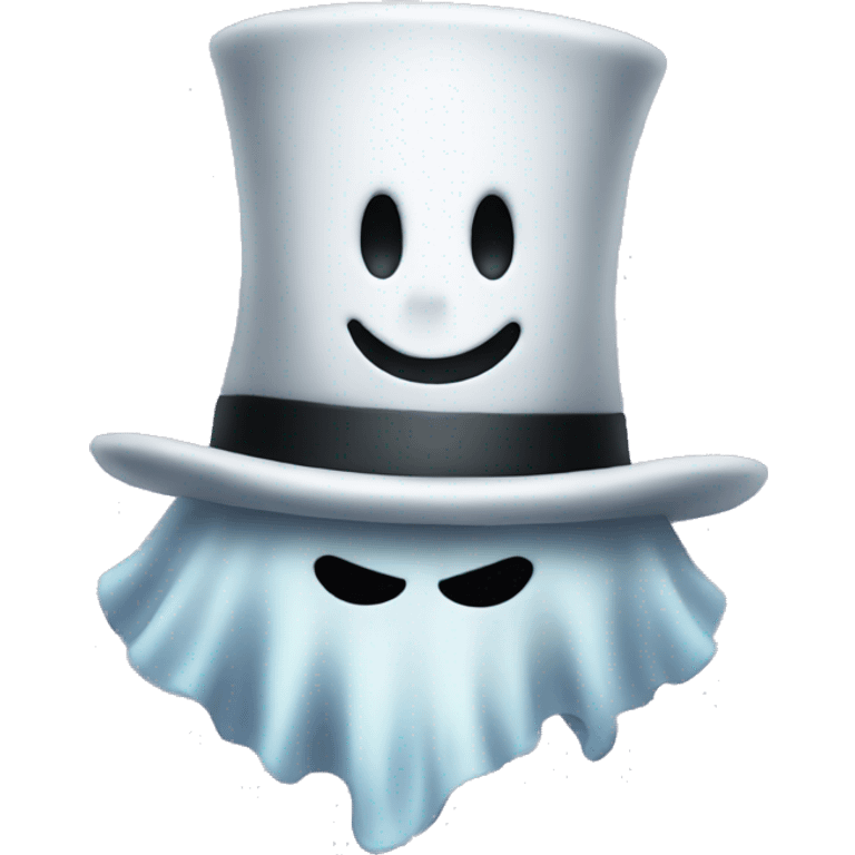 ghost with a top hat  emoji