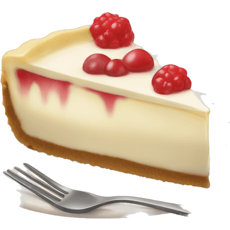 one tasty cheesecake with cream  emoji