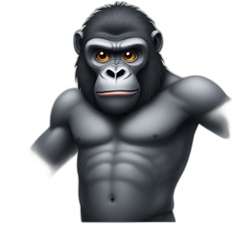 sporty gorilla emoji