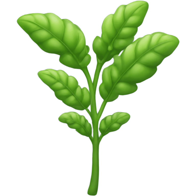 One green soyabean plant or crop emoji