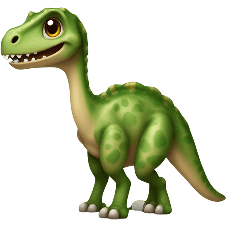 Extremely Shy dinosaur ￼ emoji