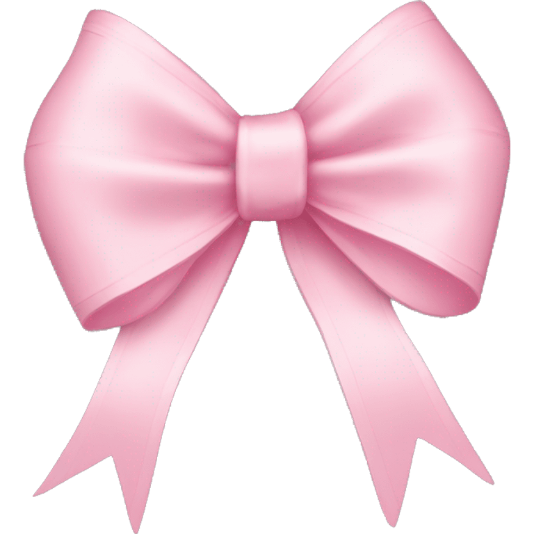 light pink ribbon bow emoji