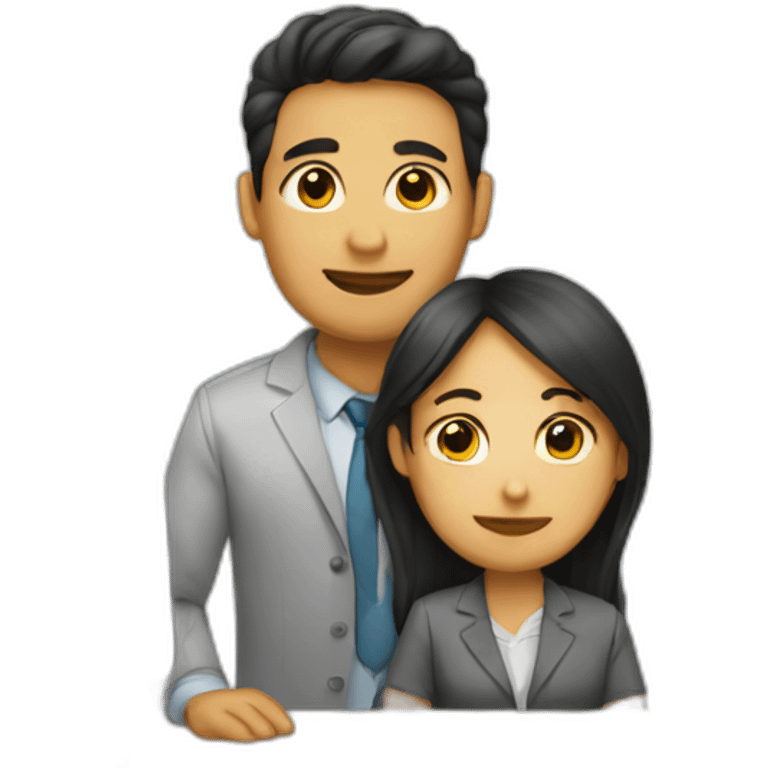 coworkers in love emoji