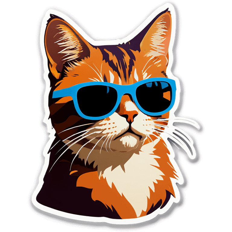 Cat with sunglasses emoji