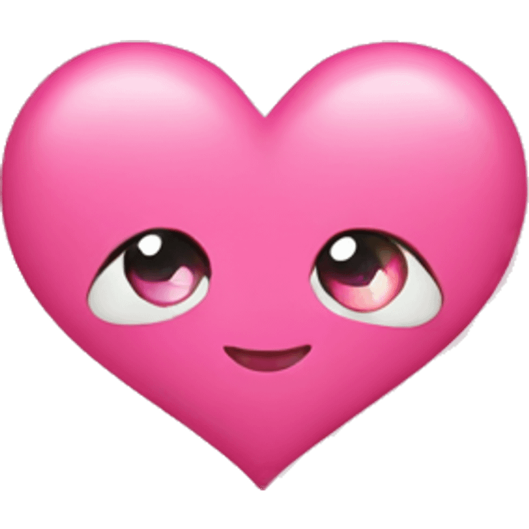 Cute heart pink  emoji