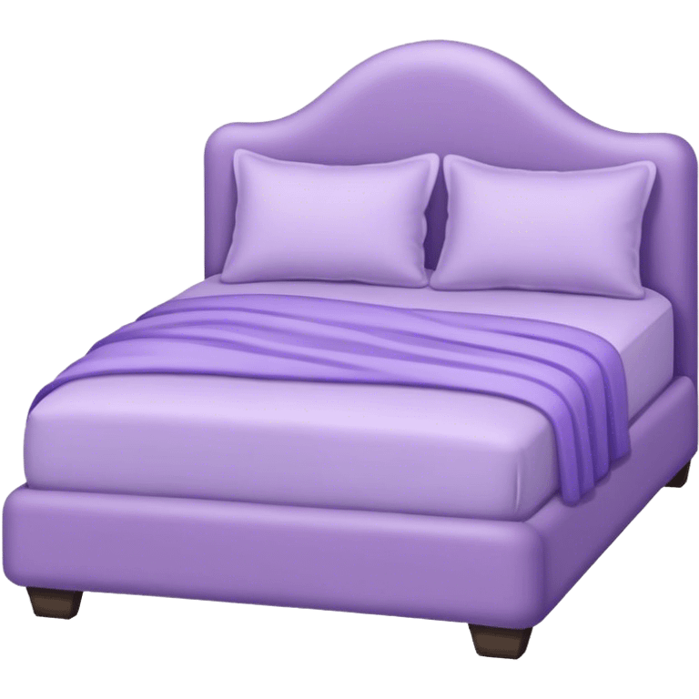 aesthetically pleasing lavender-colored bed emoji