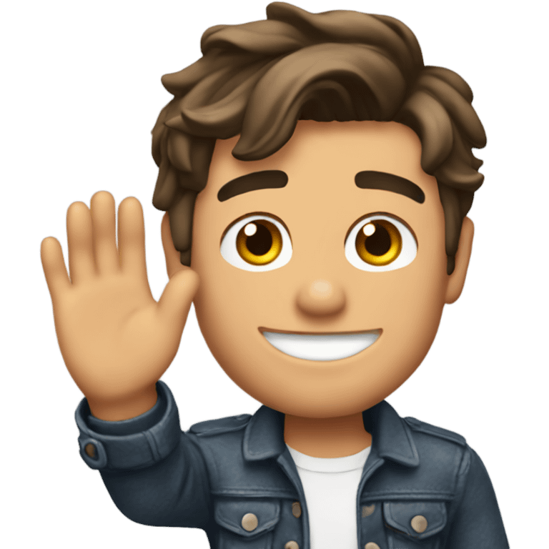 Zac efron waving emoji