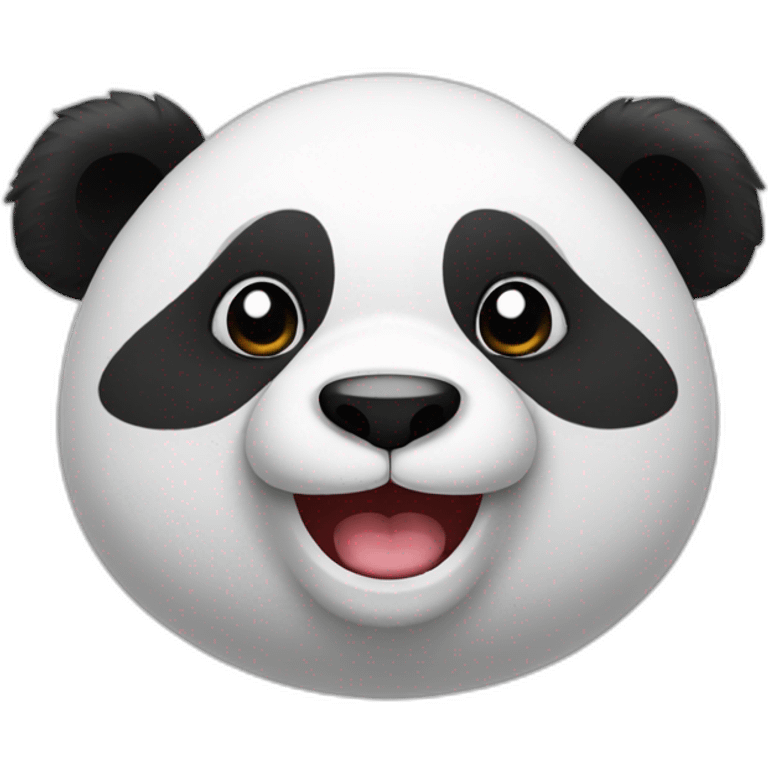 the panda is smiling emoji