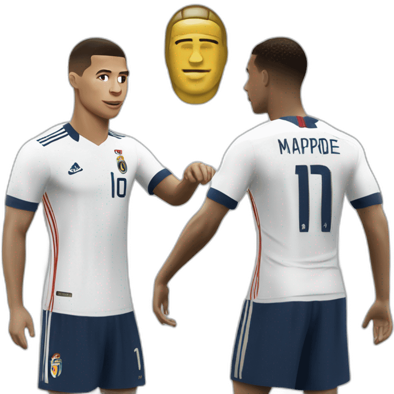 Ronaldo et mbappé emoji