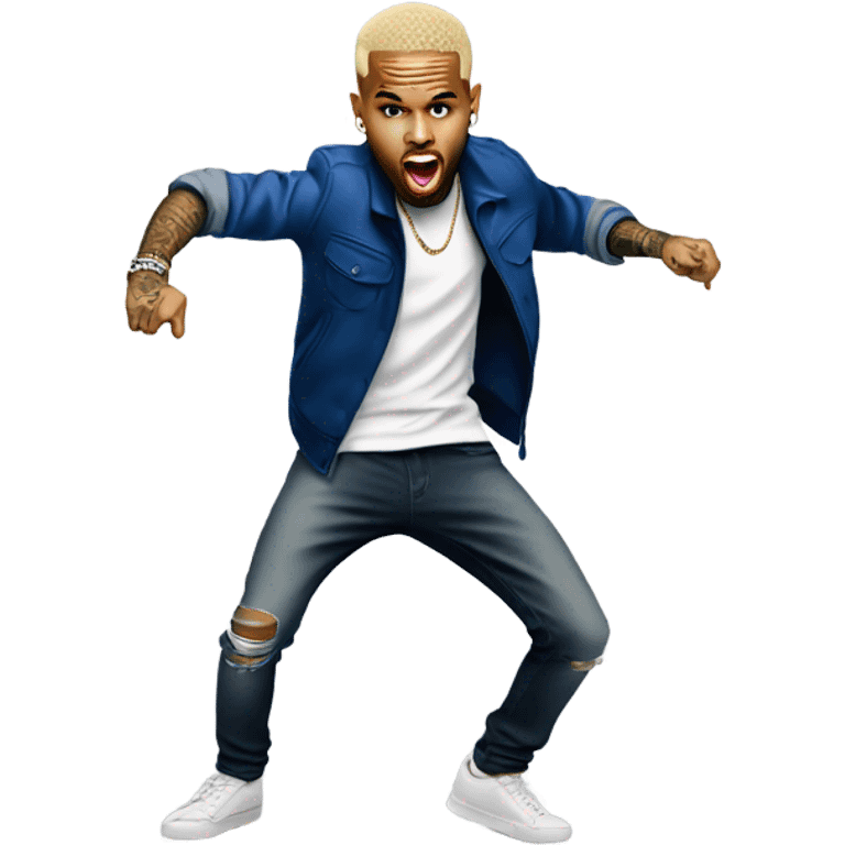 Chris Brown dancing  emoji