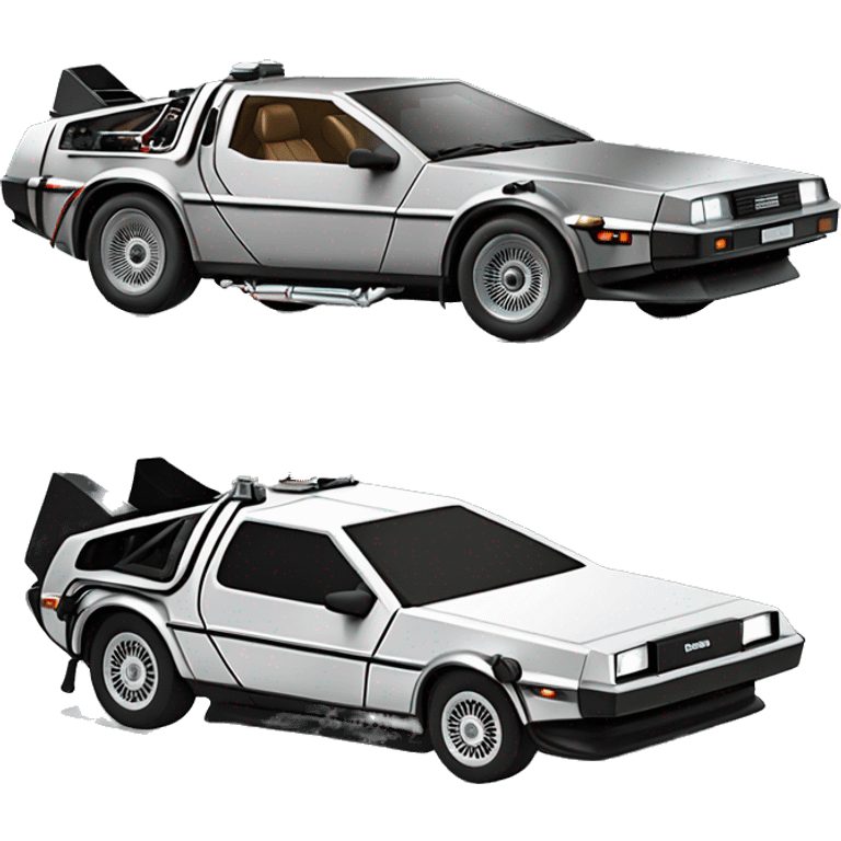 DeLorean back to the future lightspeed emoji