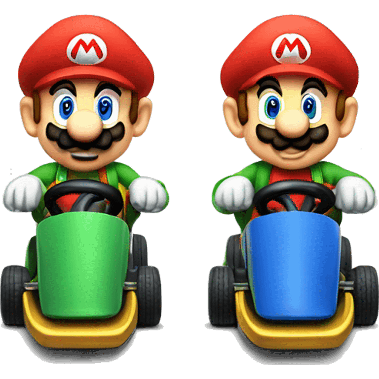 Mario et luigi karting emoji