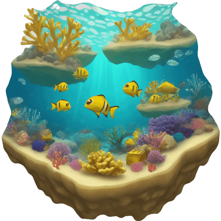 Gold holiday reef emoji