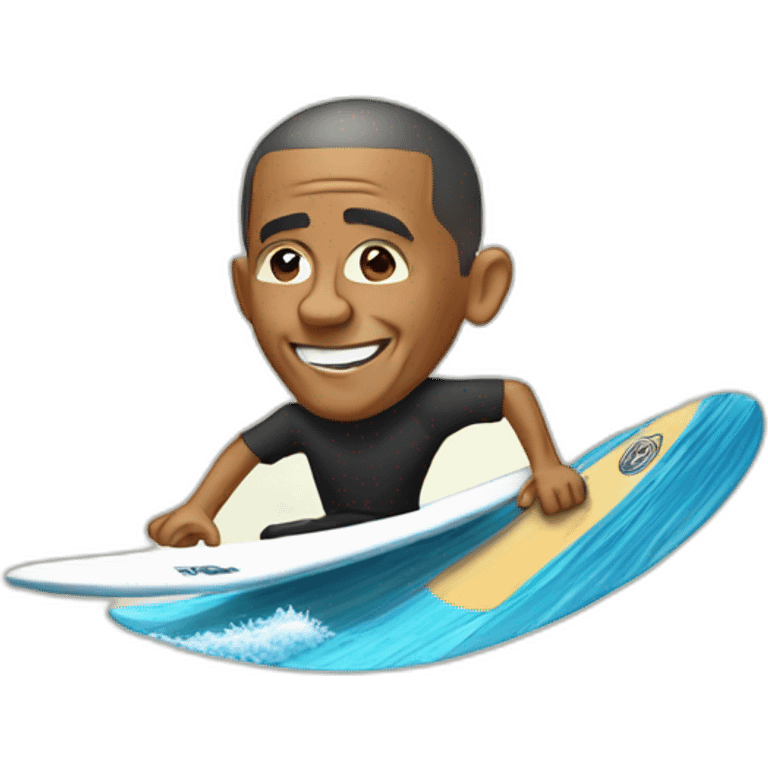 Obama-surfing emoji