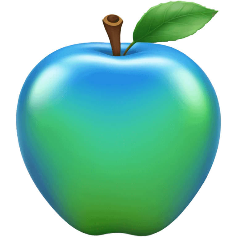 Apple blue emoji