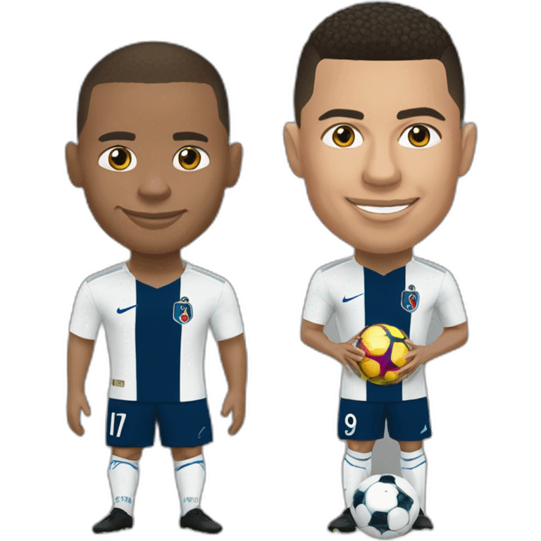 Mbappé et Ronaldo emoji