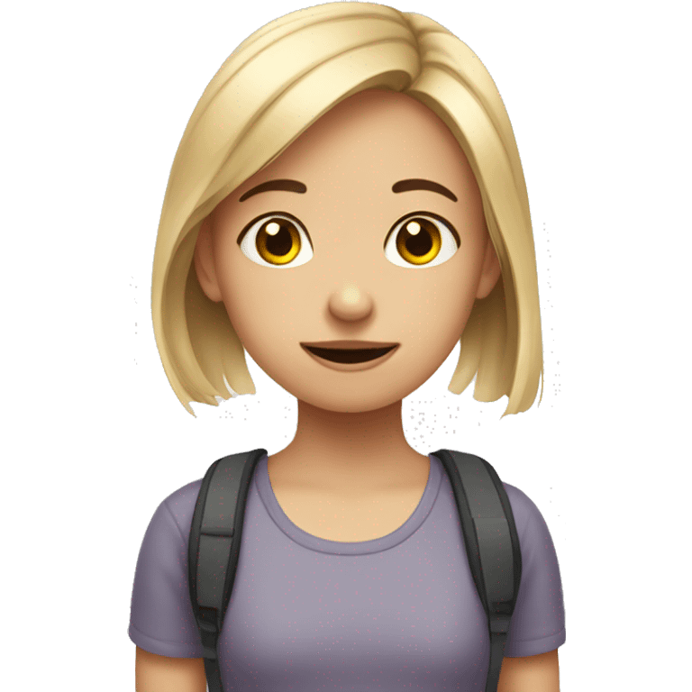 Autistic girl emoji