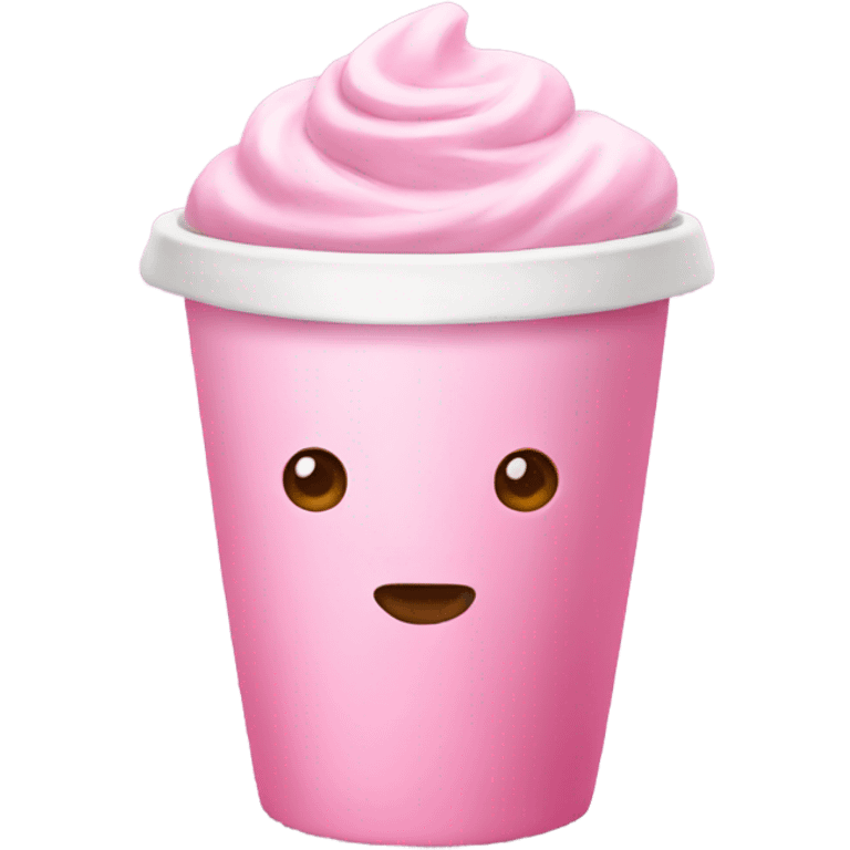 Pink latte emoji