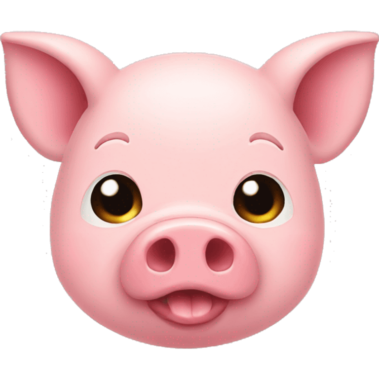 Big pig kawaii emoji