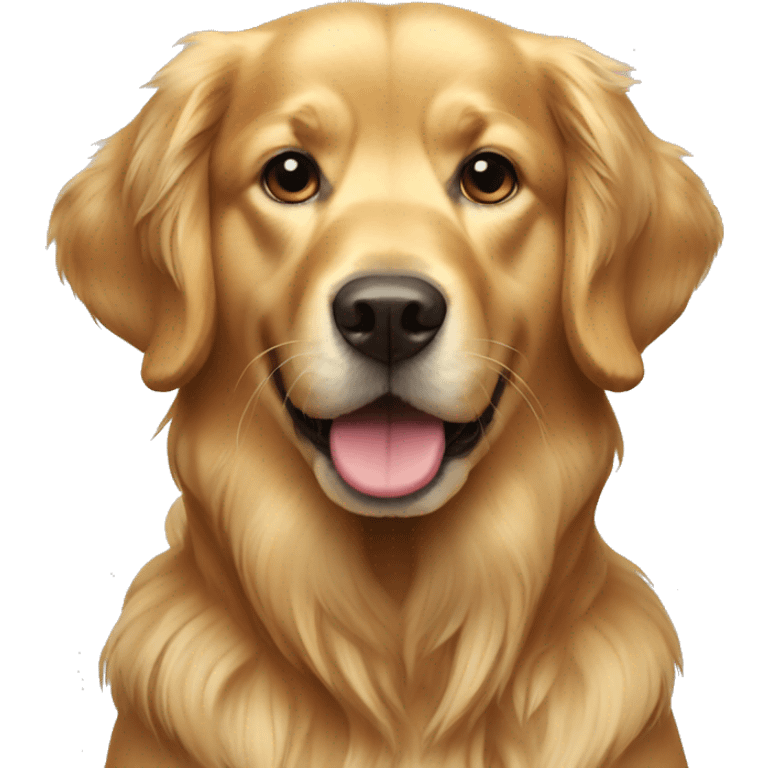 Golden retriever dog emoji