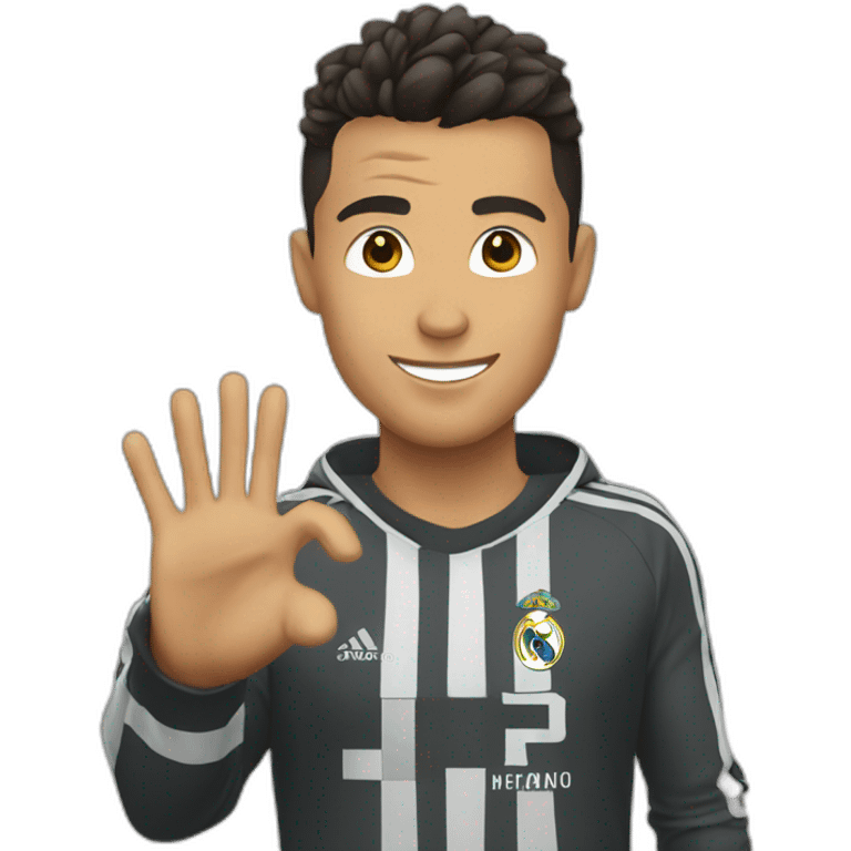 Ronaldo saying hi emoji