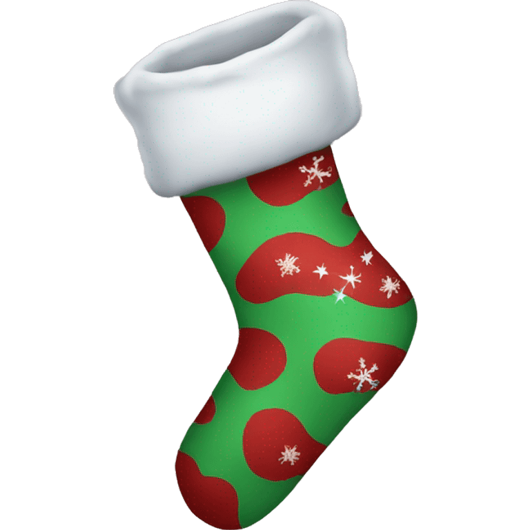 Christmas sock emoji