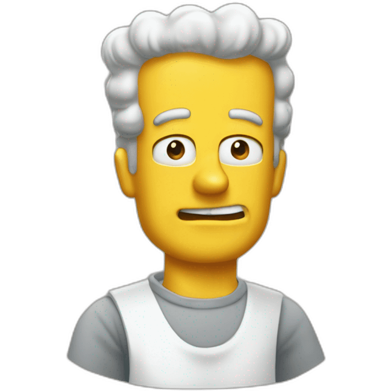 Bart simsomps boire de la bière emoji