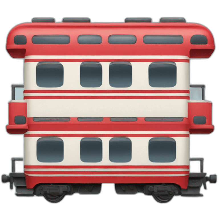 double decker train emoji