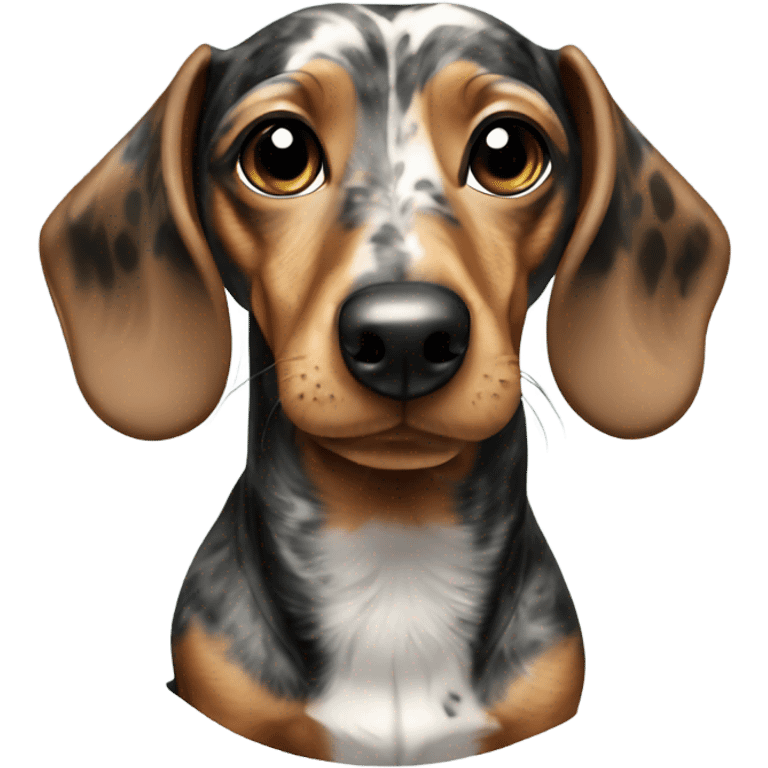 marbled dachshund emoji