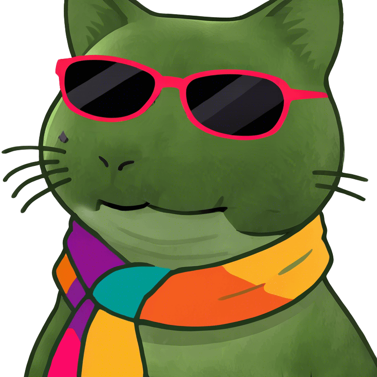 Cat with sunglasses emoji