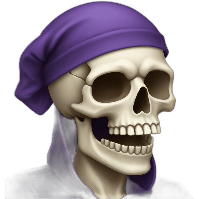 skull with nightcap emoji