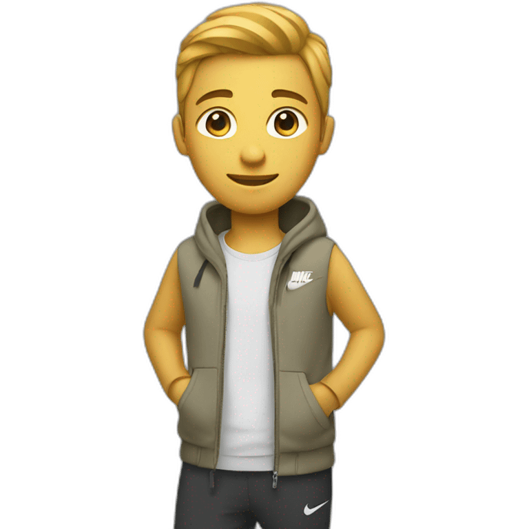 Ensemble nike tech sur une personne emoji