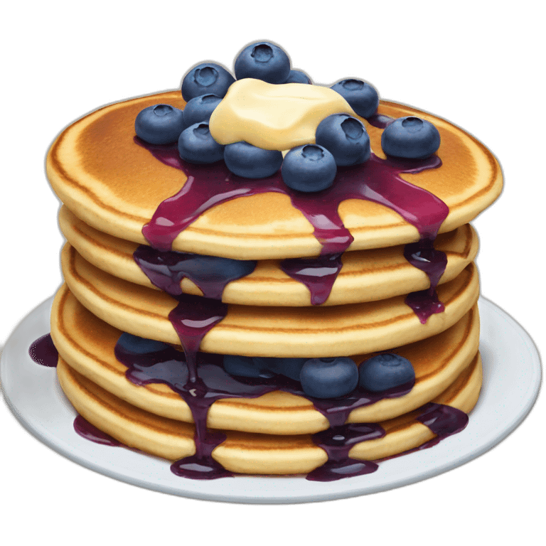 Blueberry pancakes  emoji