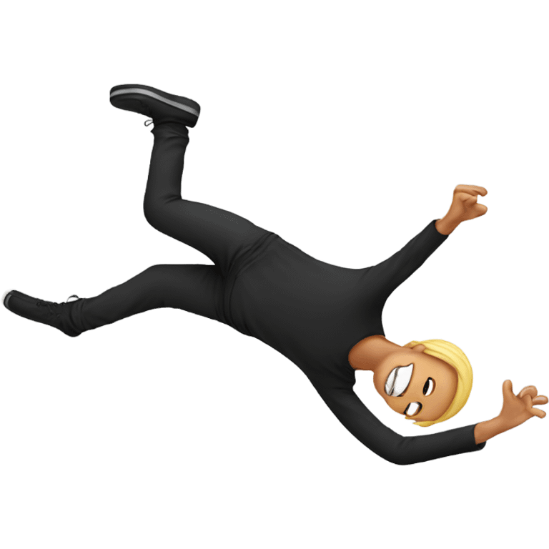 A backflipping person emoji