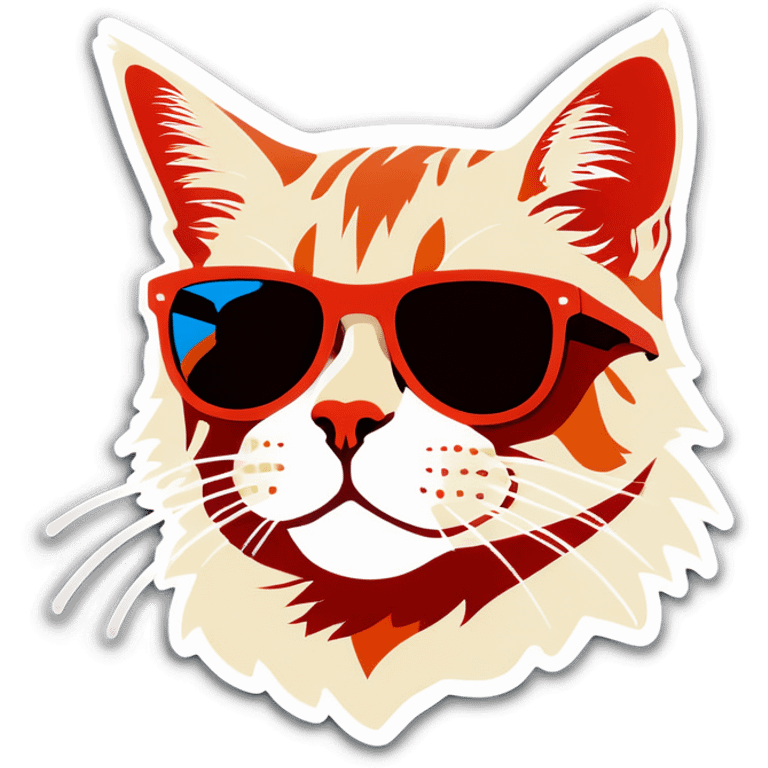 Cat with sunglasses emoji