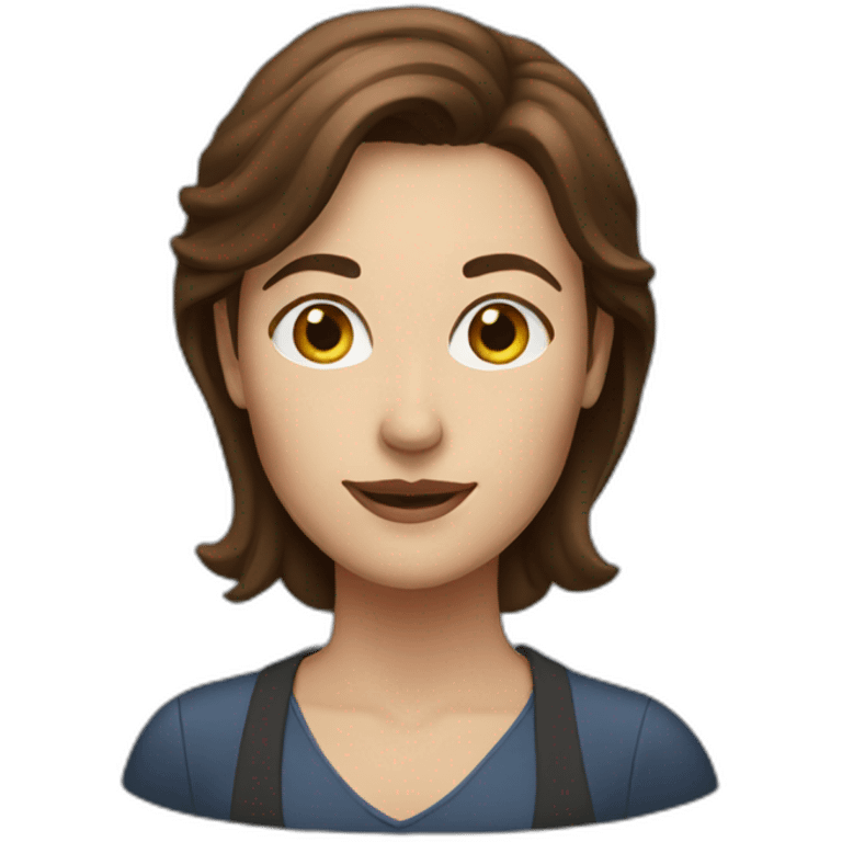 Female theatre production manager with brown hair emoji