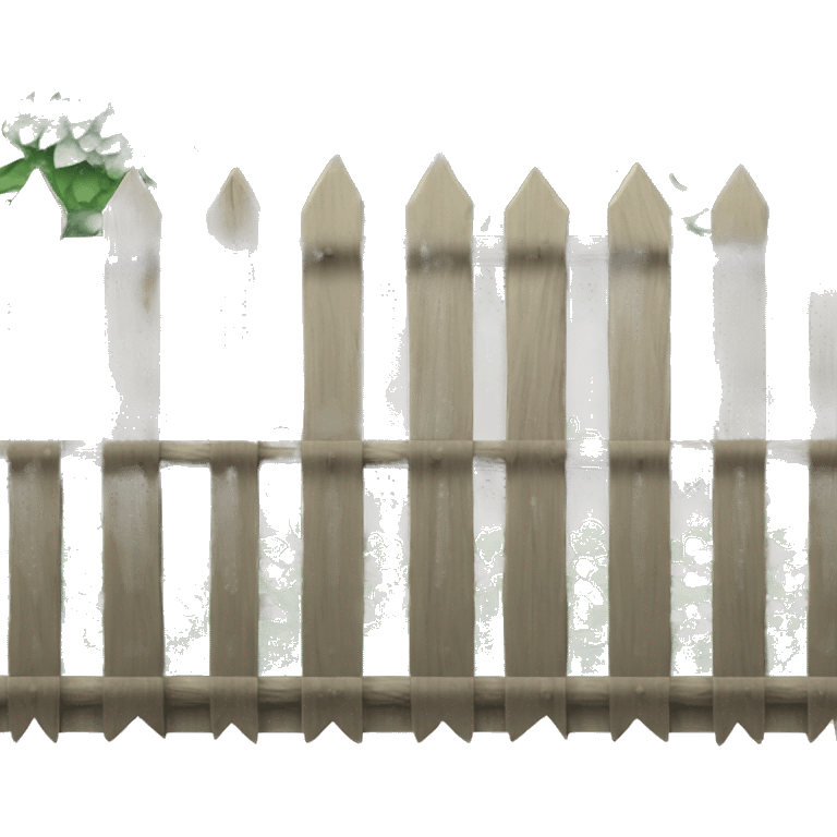 Cottage fence emoji