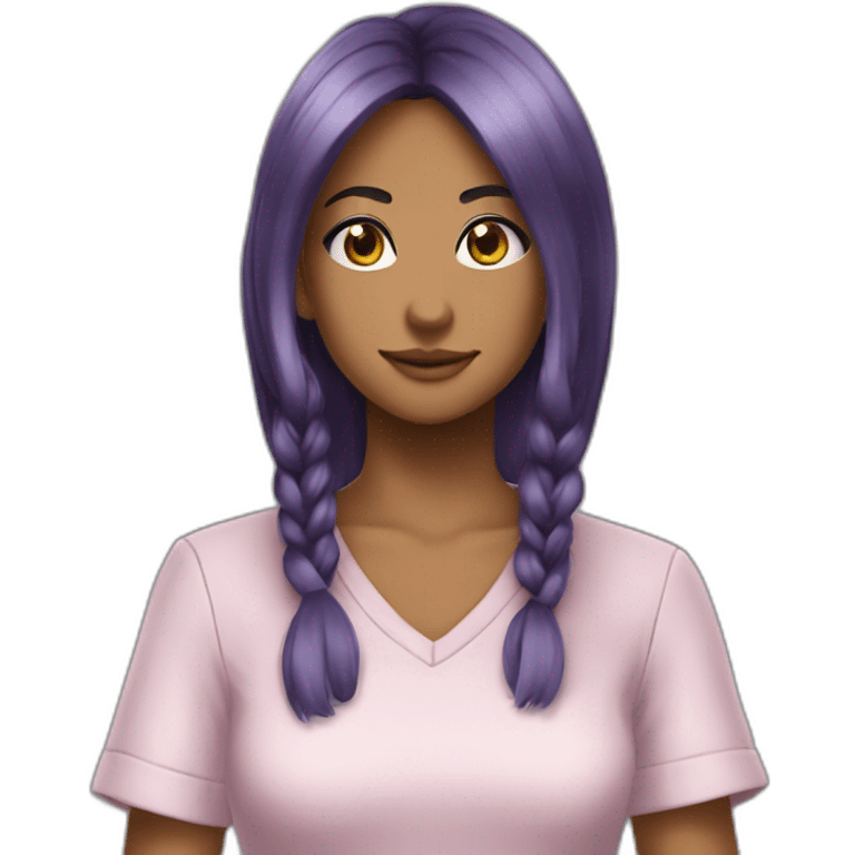 Le dresseur Sasha dans pokemon emoji