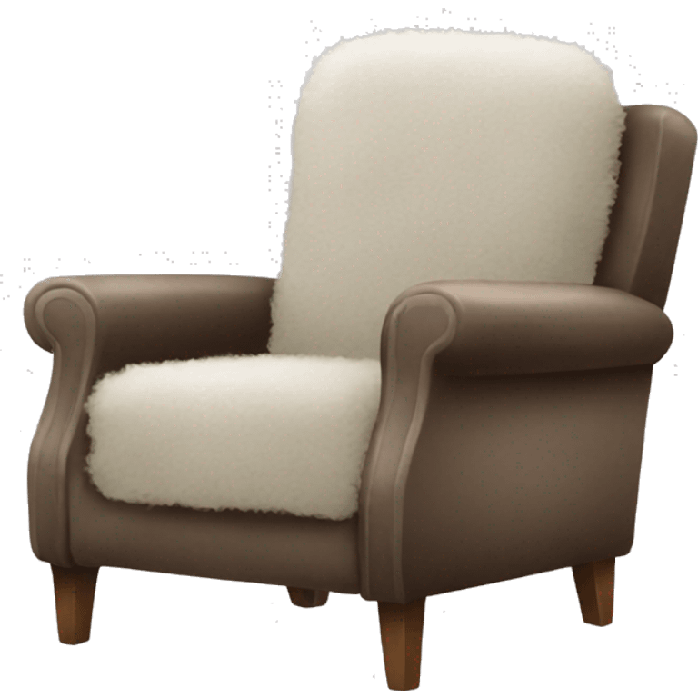 Fluffy Recliner chair emoji