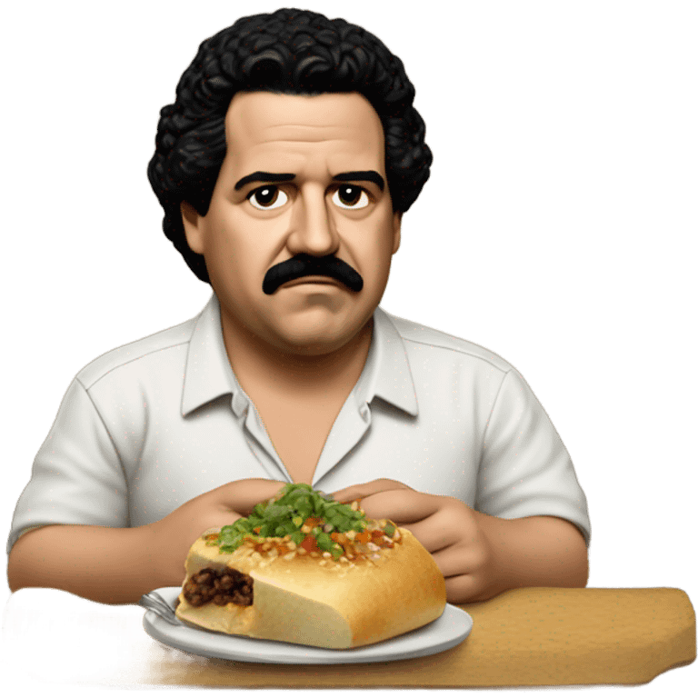 Pablo Escobar eating  emoji