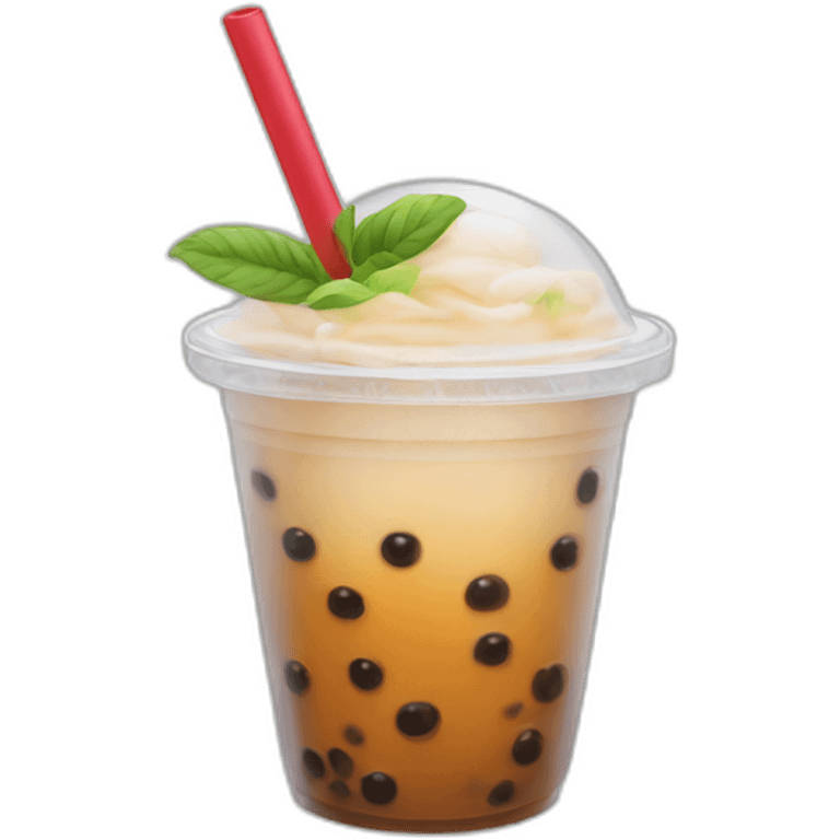 Drinking bubble tea emoji