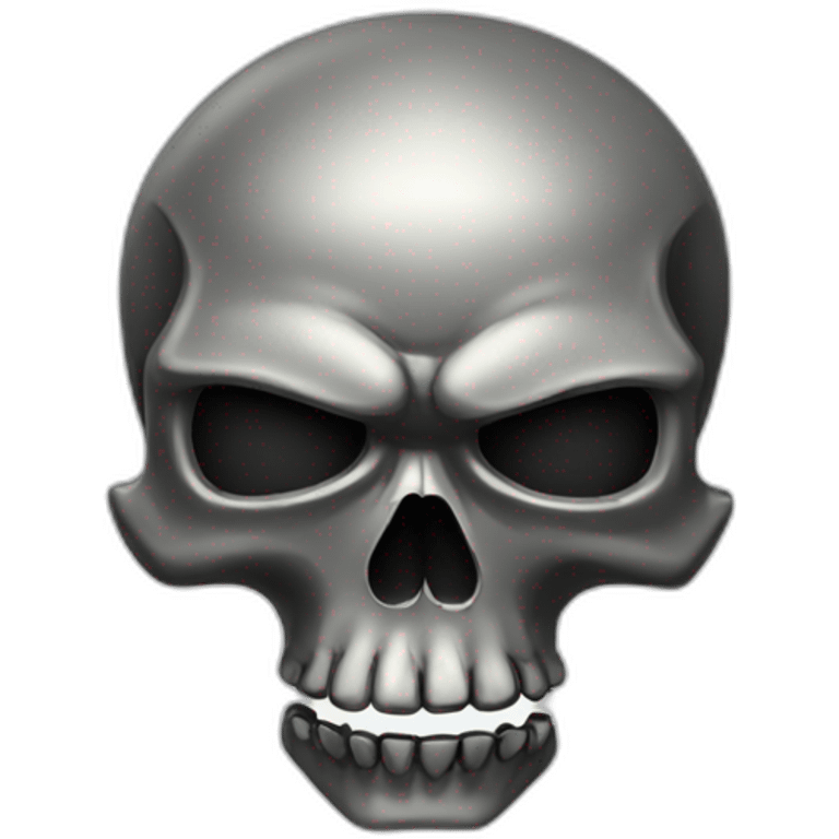 Heavy metal skull emoji