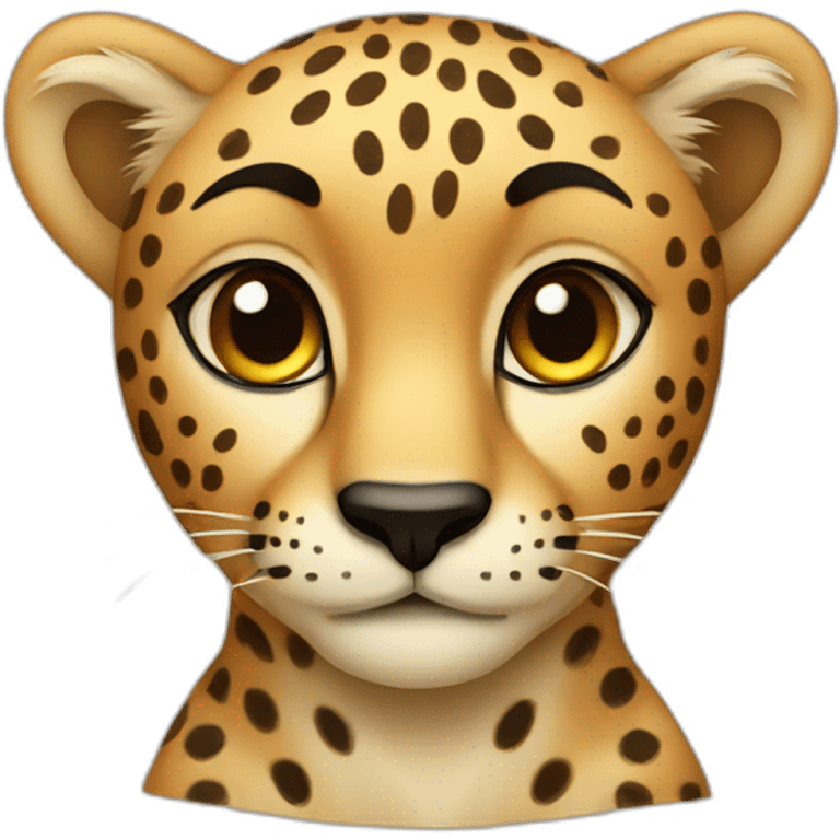 cute cheetah emoji