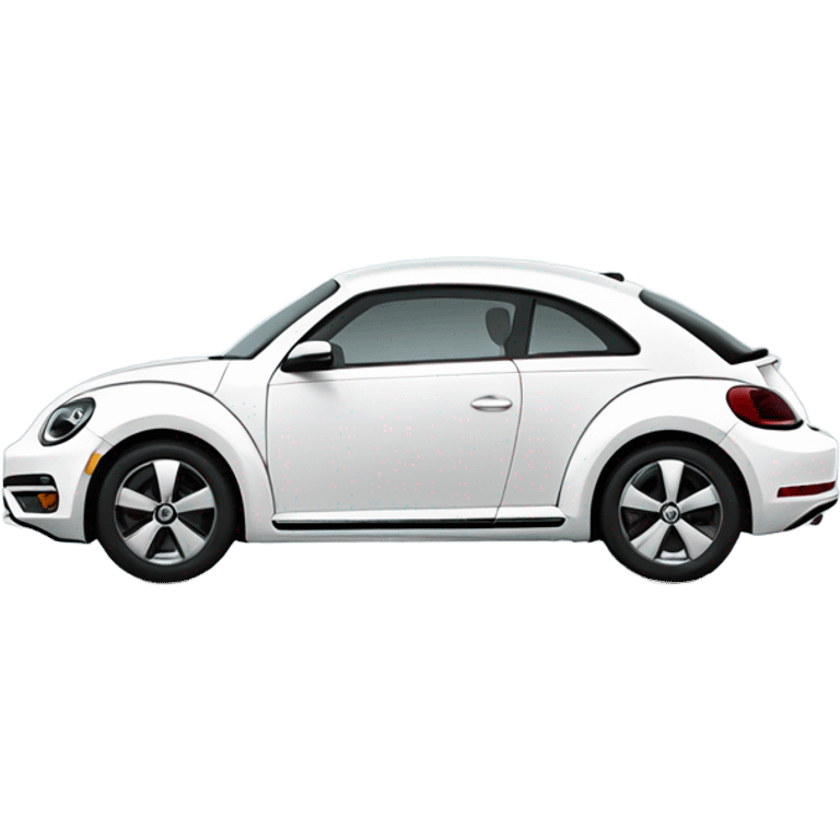 white vw 2018 beetle emoji