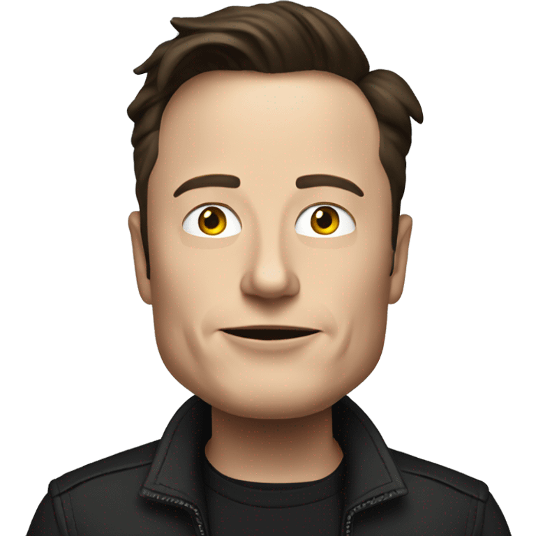 Dark Elon musk emoji