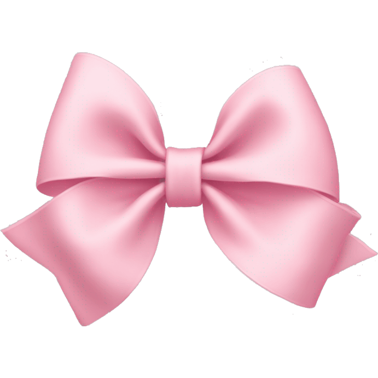 light pink bow on light pink bow emoji