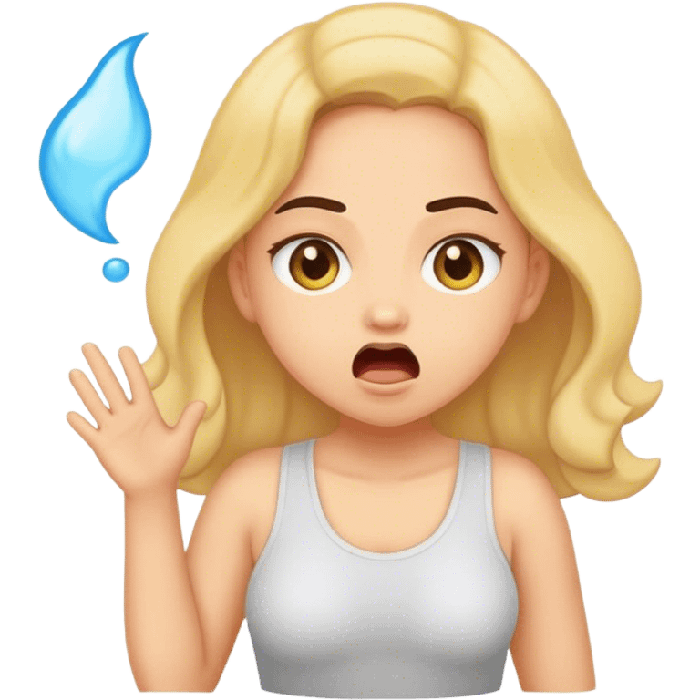 girl farting emoji