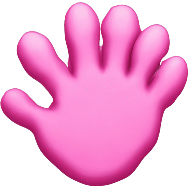 A pink claw clip  emoji