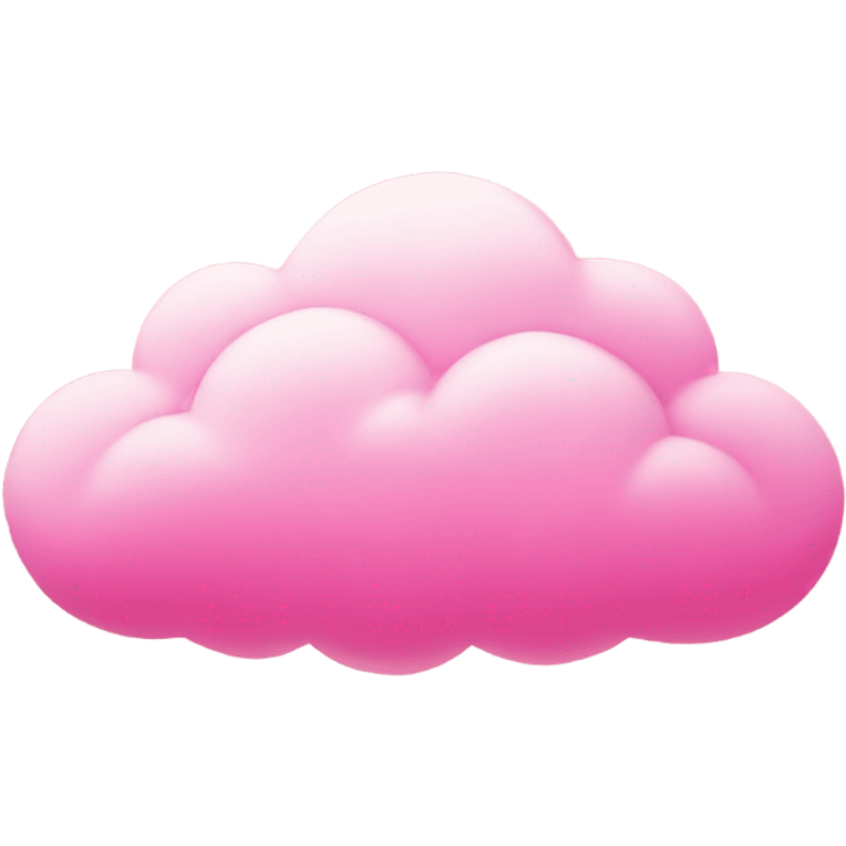 Light-pink Cloud with a hot pink sun  emoji